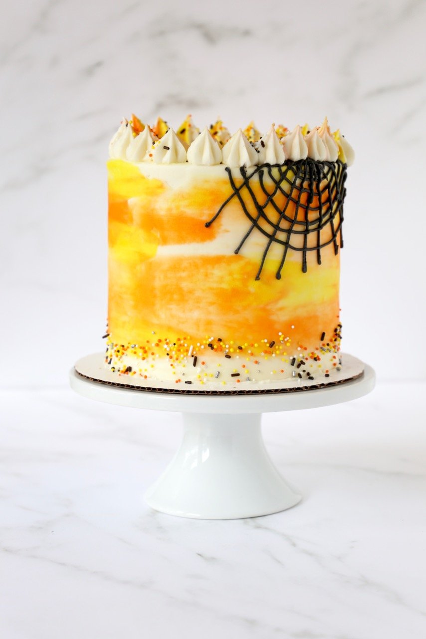 Halloween Vanilla Bean Funfetti Cake - Joy + Oliver