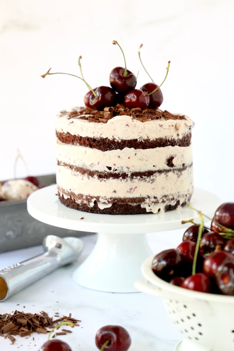 Black Forest Ice Cream Cake - Joy + Oliver