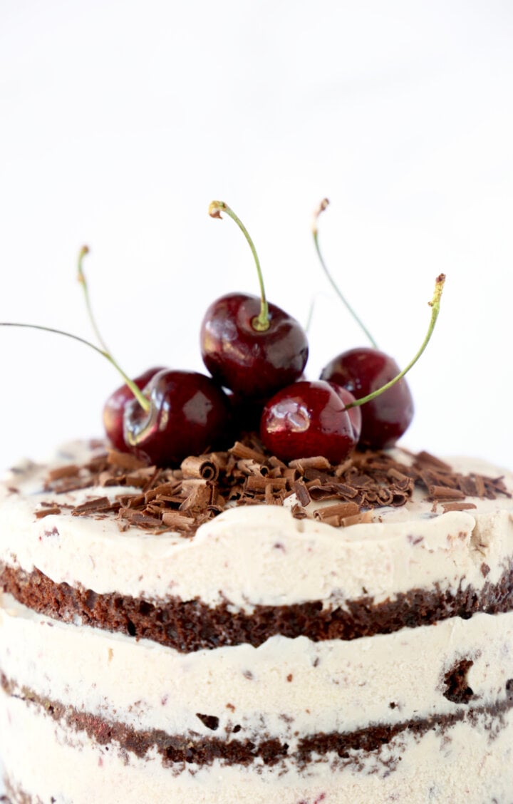 Black Forest Ice Cream Cake - Joy + Oliver