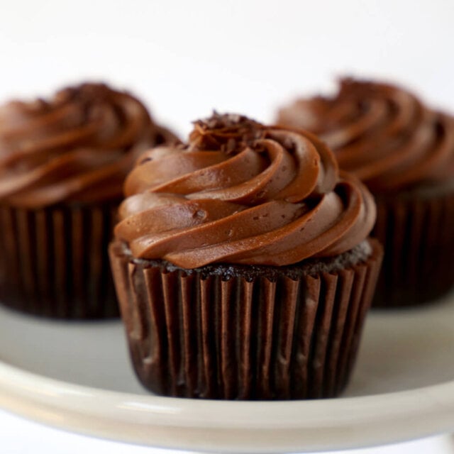 The Best Ever Chocolate Fudge Cupcakes - Joy + Oliver