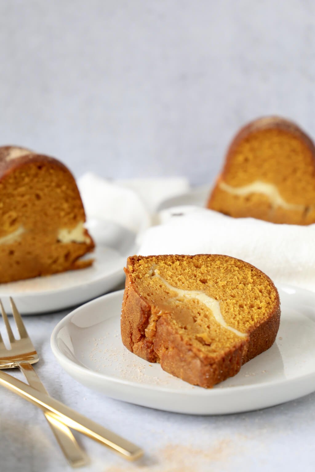 Pumpkin Cream Cheese Bundt Cake with Maple-Olive Oil Glaze • Cook Til  Delicious