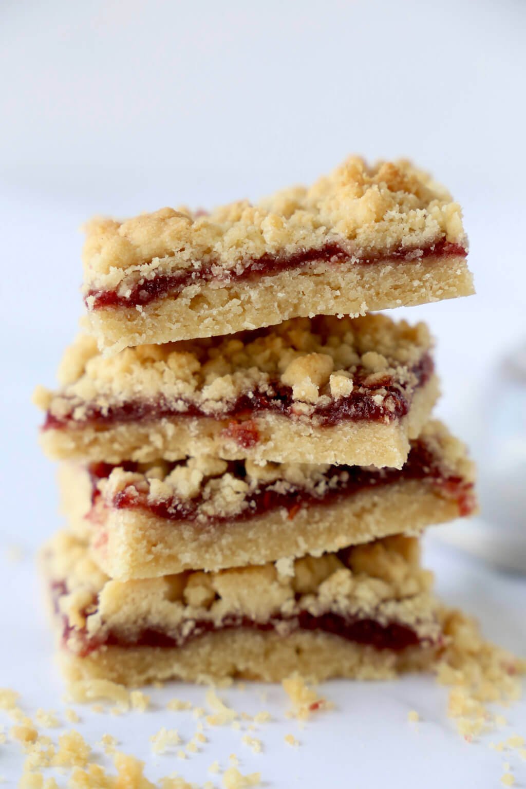 Jam Shortbread Bars Joy + Oliver